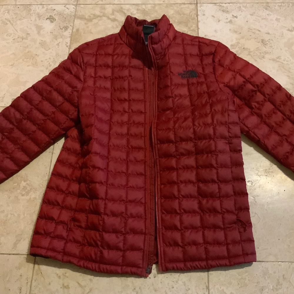 The North Face Mens Dark Red Thermoball Jacket